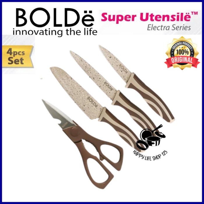 BOLDE Electra Set Pisau + Gunting / Super Utensile BOLDE