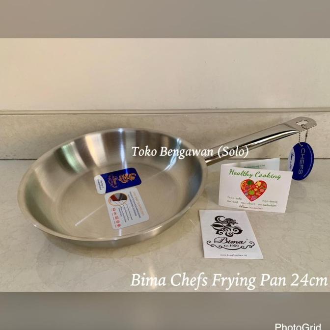 &<&<&<&] Bima frying pan 24cm chefs / fry pan stainless 304