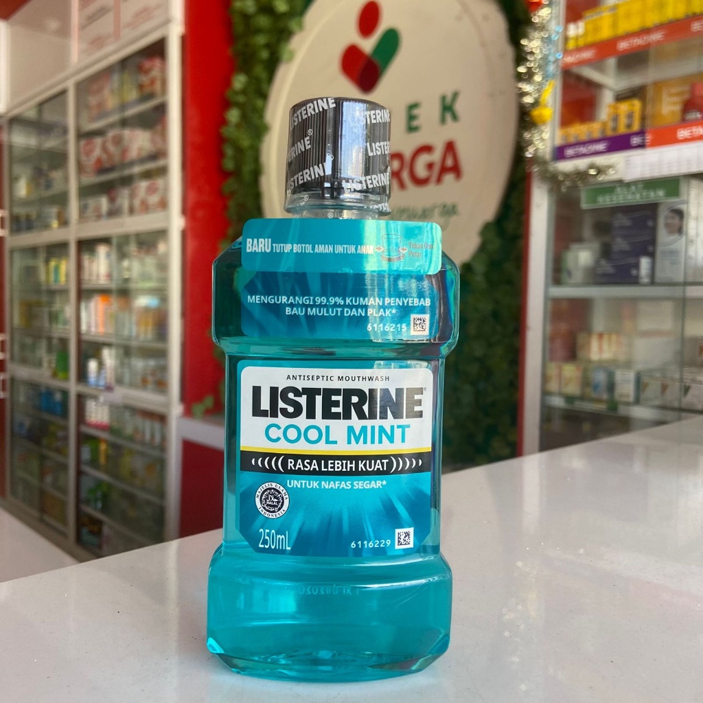 Listerine Cool Mint Mouthwash 250 ml #menyegarkan #mulut #segar- APOTEK LEGAL