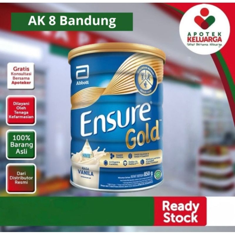 

Ensure Gold Vanilla 850gr APOTEK RESMI- APOTEK LEGAL