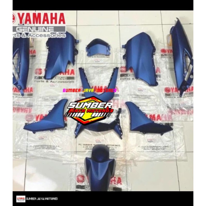 COVER BODY HALUS FULL SET NMAX NEW BIRU DOFF 2021-2023  B6H ORGINAL YGP