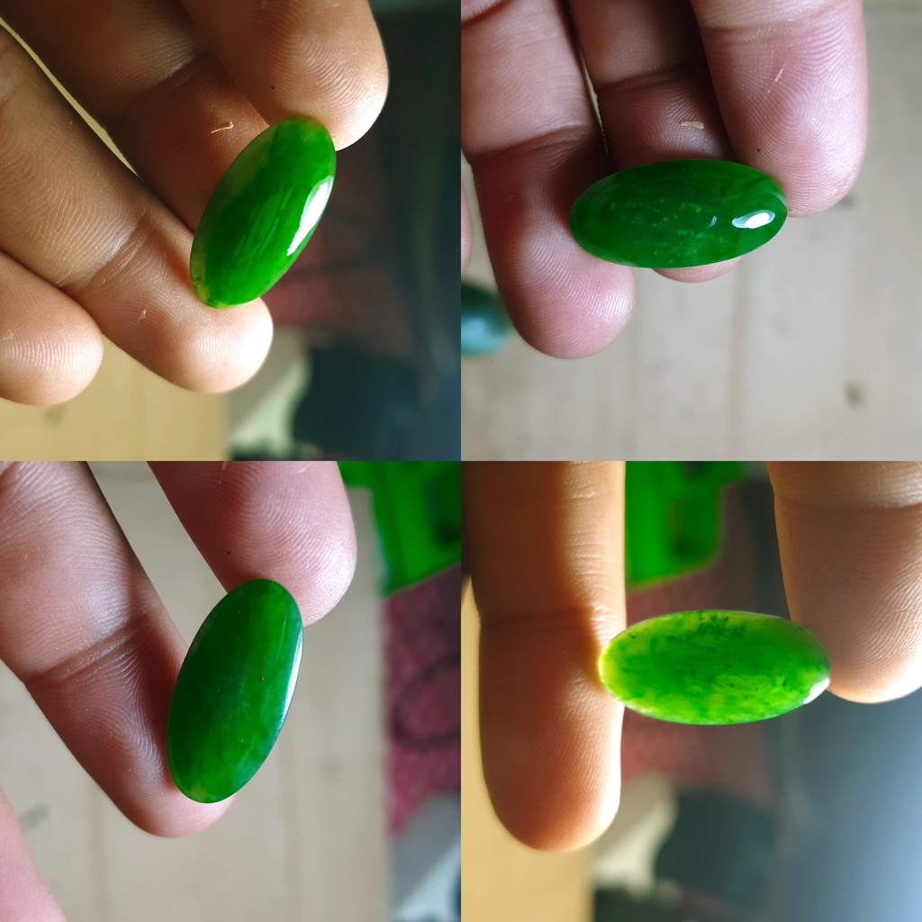 BATU GIOK SUPER KERISTAL HIJAU NATURAL ORIGINAL ACEH JENIS TOTOL GERIMIS HALUS HQ NO181