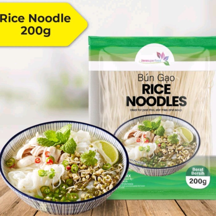 

Rice Noodles / Kwetiau Mie Vietnam / Pho Soup Bun Gao 200 Gram