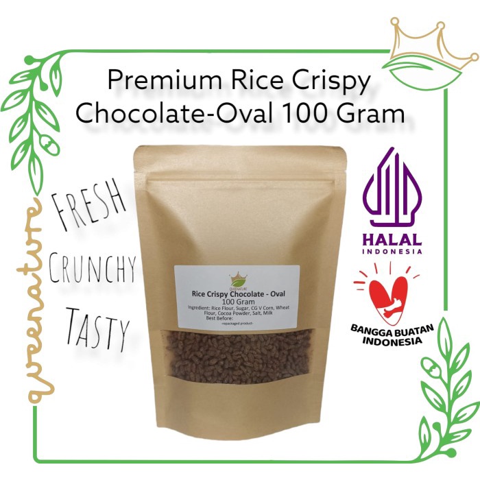 

Krispi Lonjong/ Oval Te Rice Crispy Premium 100 G