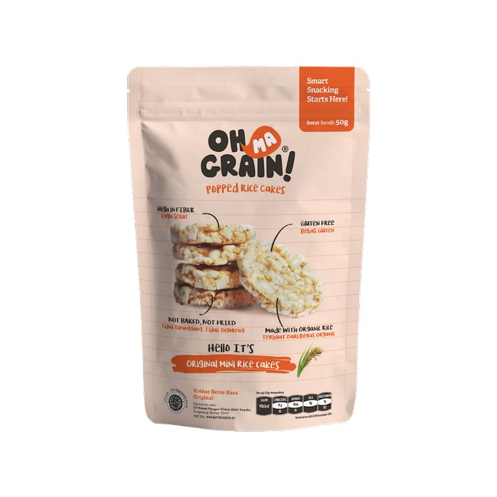 

Oh Ma Grain - Rice Crackers / Snack Sehat Halal Organik