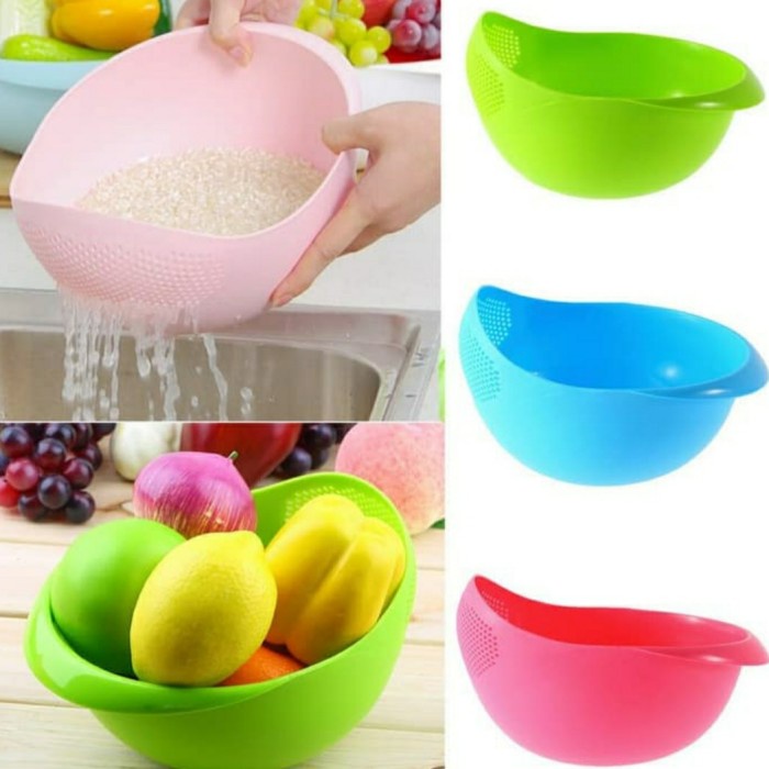 

Wadah Tempat Baskom Keranjang Cuci Sayur Buah Serbaa