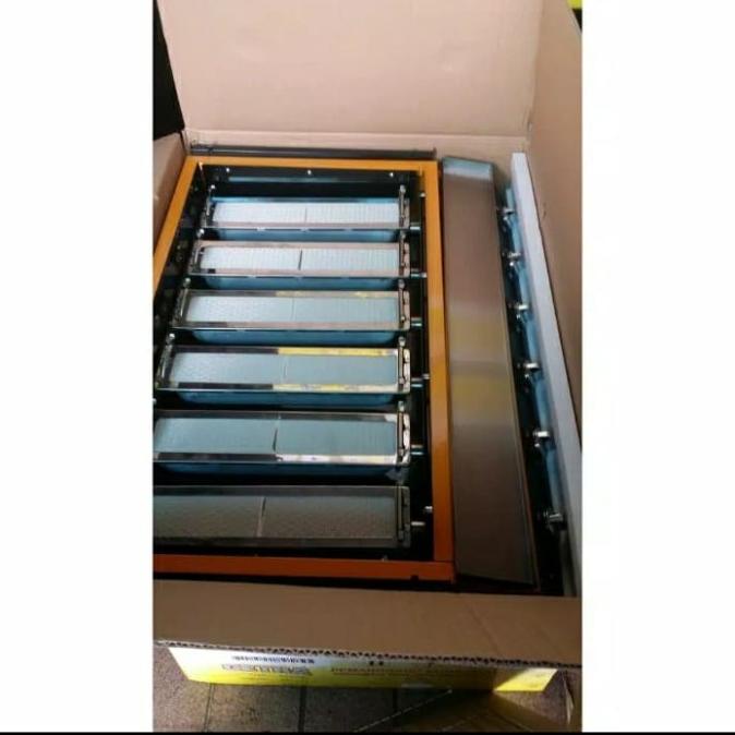 Kompor Panggang Bakaran Sosis Ayam Ikan Getra K333 6 Tungku Jumbo