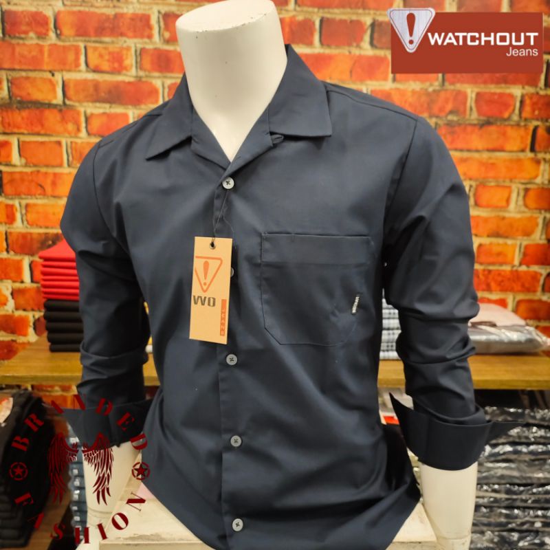 WATCHOUT JEANS DMG30 KEMEJA LENGAN PANJANG JS303000027 NAVY