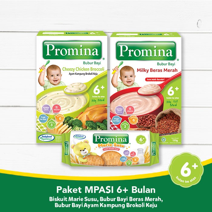 

Paket Mpasi 6Bulan - Bc Merah, Bc Cheezy Chicken Marie Roll