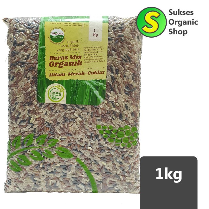 

Mix Hitam-Merah- Organik Vakum Lingkar Organik 1Kg