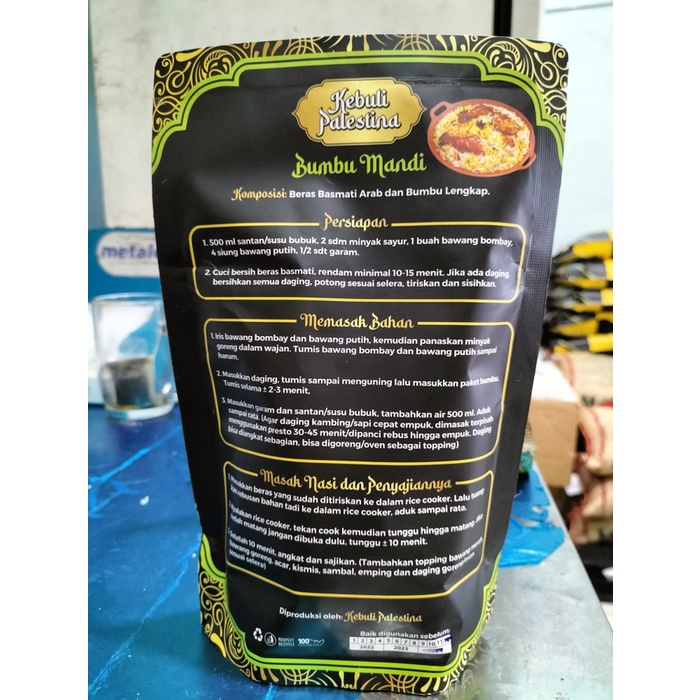 

Nasi Mandhi Basmati Plus Bumbu Mandi 500G Untuk 7 Piring Kebuli