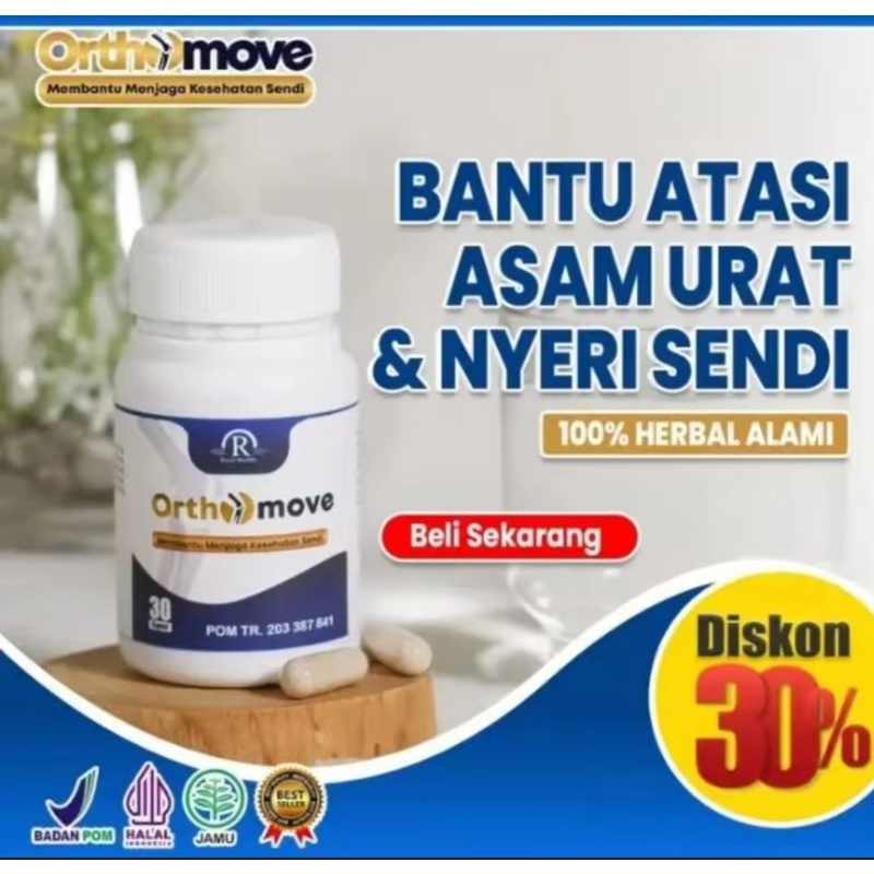 ORTHOMOVE ASLI ORIGINAL BPOM OBAT NYERI SENDI SARAF KEJEPIT SAKIT LUTUT SAKIT PINGGANG ATASI SEMUA M
