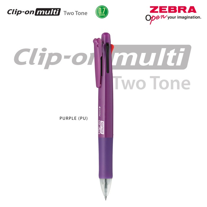 

ZEBRA PULPEN MULTIFUNCTION CLIP-ON MULTI TWO TONE SERIES