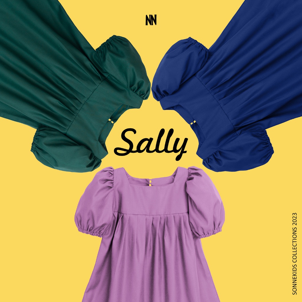 Sonnekids - Sally Dress - Dress Lilac - Dress Mewah Anak - Dress Korea Anak