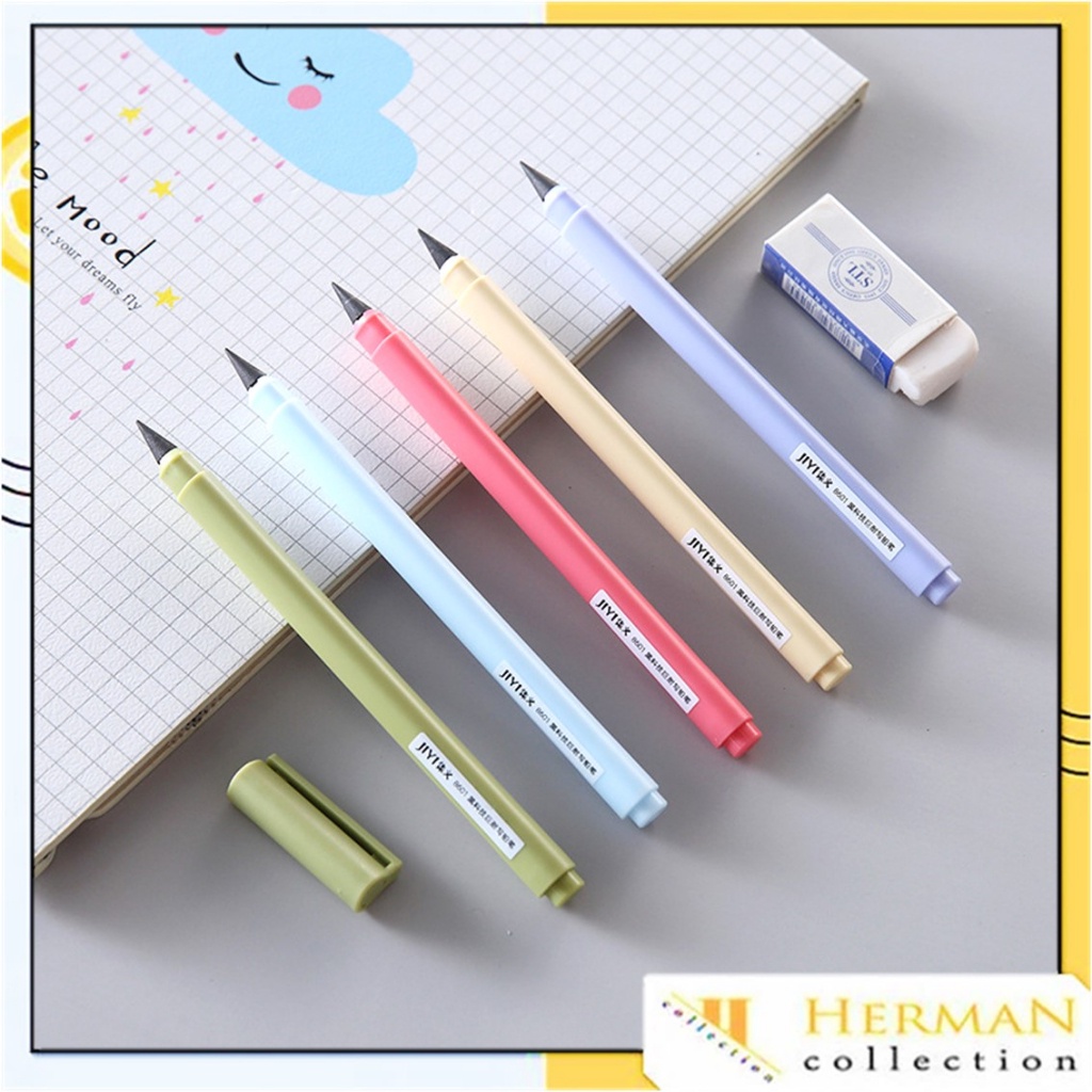 

HC Pensil Eternal Tanpa Isi Warna Macaroon Pensil Abadi Tak Bisa Habis Graphite Pencil Like Pen Untuk Sketsa Lukis Art Tidak Perlu Diasah Warna-Warni Lucu Murah