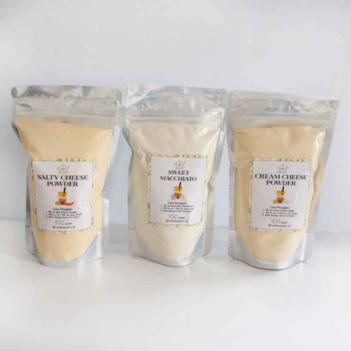

100gr Cheese Tea Foam Topping Powder - Salty Asin, Sweet, Creamy Cream