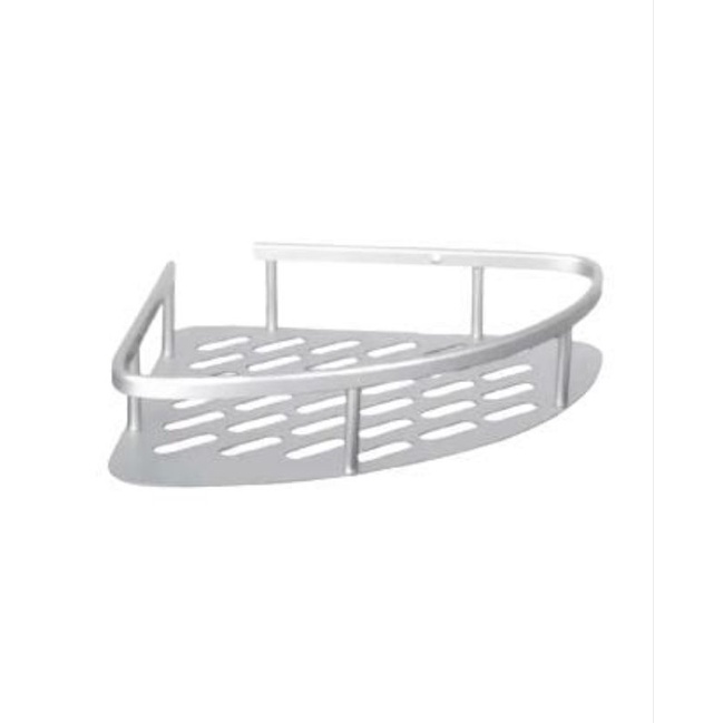 Rak Sudut Aluminium 1 Satu Susun Single TKL-005 Tempat Rak Sabun Botol Shampoo High Quality Material