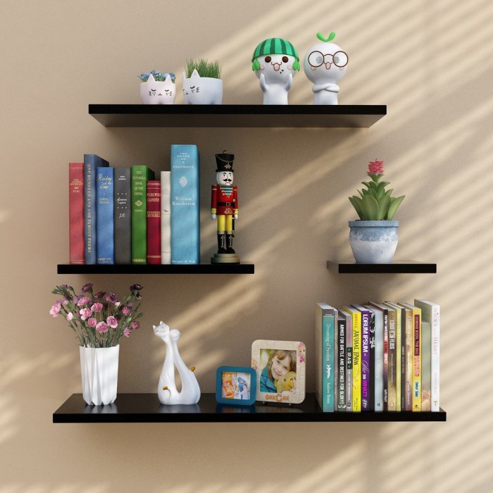 Rak Dinding Storage Buku / Pajangan / miniatur maninan