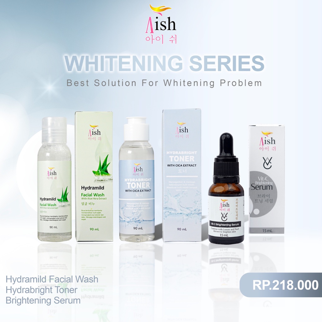 PAKET HEMAT AISH SKINCARE  GLOW BRIGHTENING SERIES BPOM