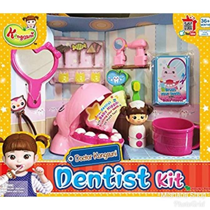 Doctor Kongsuni Dentist Kit - Mainan Anak Dokter Gigi Young Toys Korea