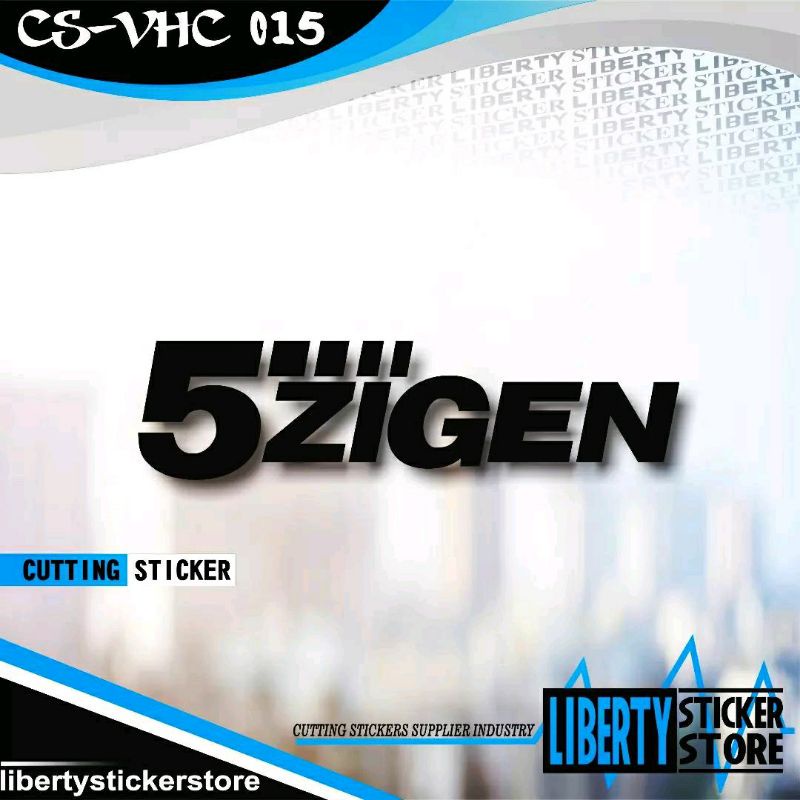 Bebas Pilih Warna & Ukuran | Cutting Stiker 5 Zigen | Cutting Sticker 5 Zigen | Stiker 5zigen | Stic