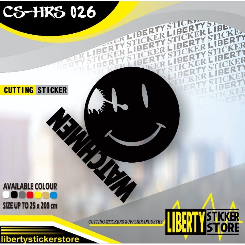 Cutting Sticker Watchmen | Stiker Watchmen | Bebas Pilih Warna d Ukuran