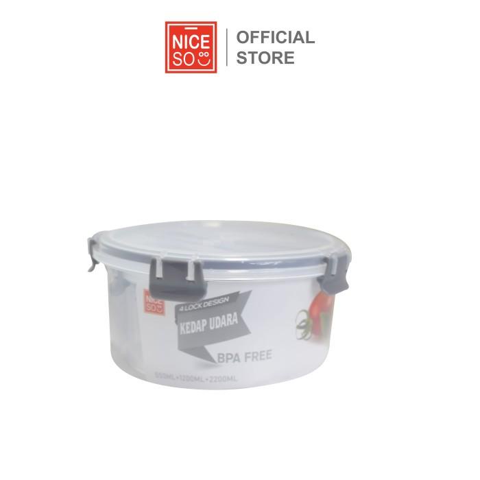 NICESO OFFICIAL LUNCH BOX SET / SET KOTAK MAKAN 3PCS 8207