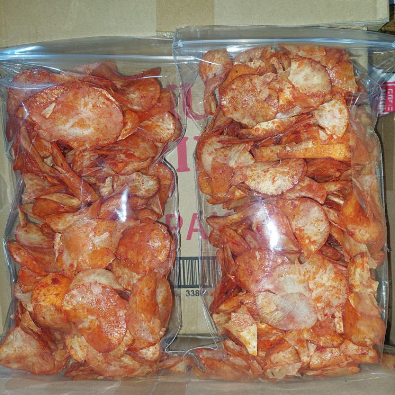 

keripik singkong pedas balado lengket