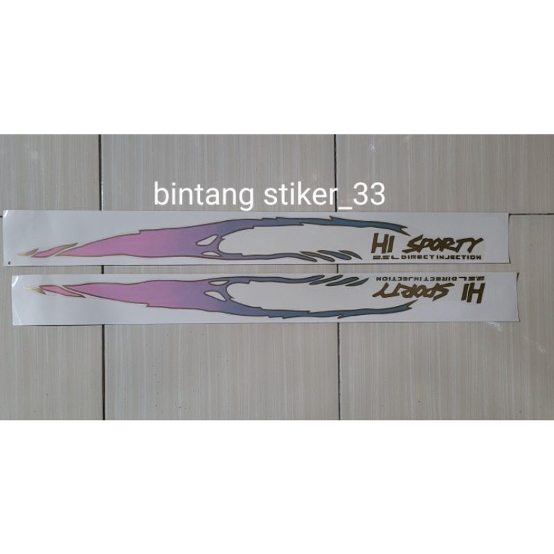 Stiker isuzu panther hi sporty 2.3 2.5/stiker panther hi sporty/stiker  hi sporty