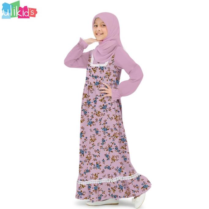 Terbaru Ulikids Set Baju Gamis Anak Perempuan Muslim Mewah Korea Style  Berkualitas