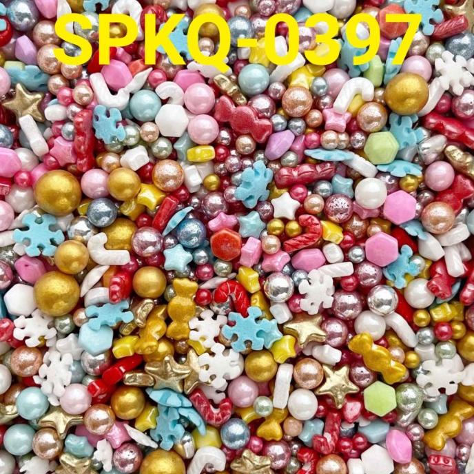 

SPKQ-0397 Sprinkles springkel trimit 250gr candycane tongkat permen