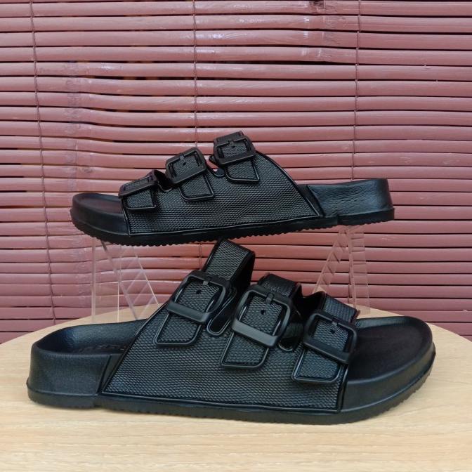 sandal karet pria ban 3/tali 3 gesper kinbos