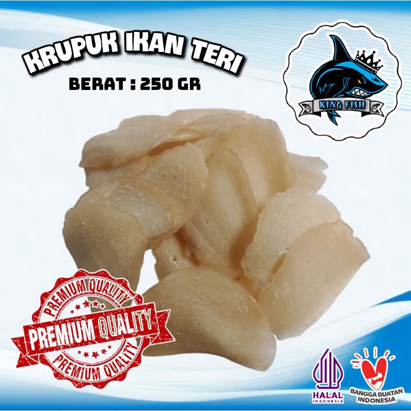 

250GR KERUPUK IKAN TERI BESAR MENTAH ASLI MURAH BERKUALITAS