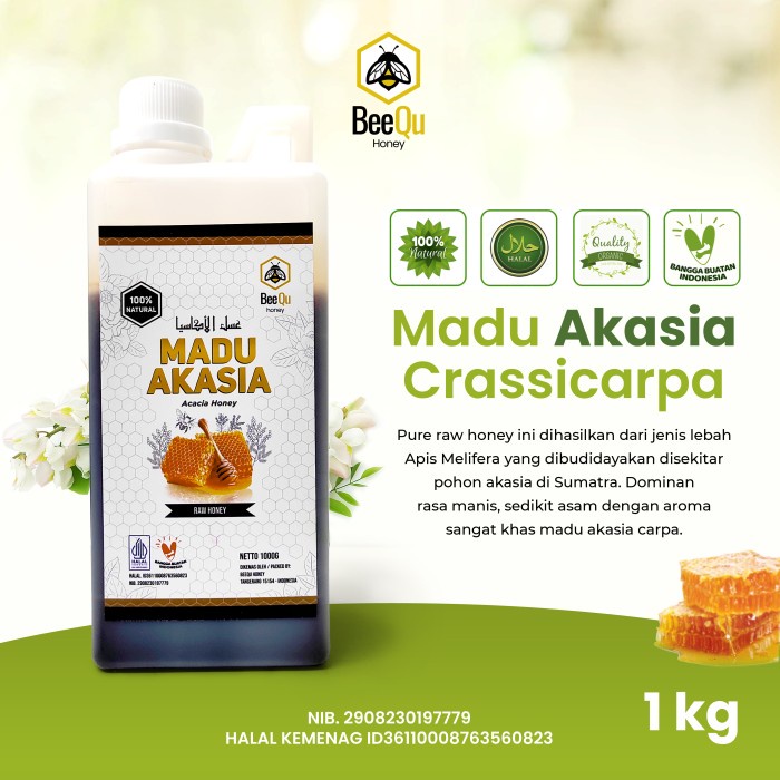 

Madu Murni Akasia Carpa Riau - BeeQu Honey