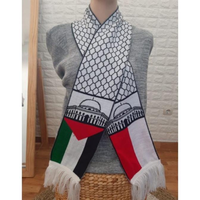 Syal Palestina/Scraf Palestina Rajut/Syal Palestina Indonesia Premium