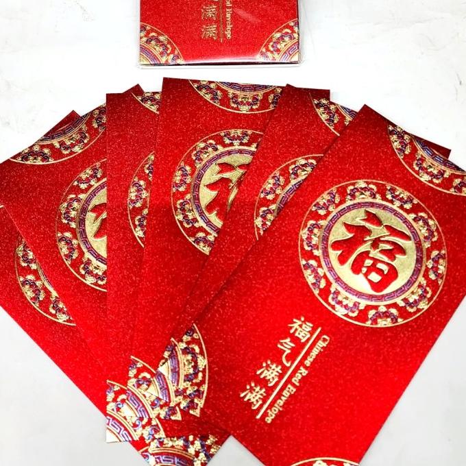

SHOP !! Angpao Imlek Fu Jumbo Isi 6 Angpau Fuk Hoki Grosir Ampau Merah Imlek TERLARIS