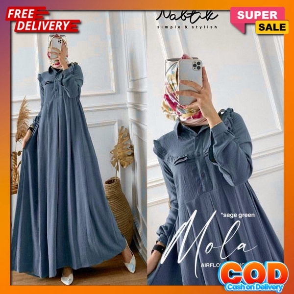 Gamis Dress Modern Gammis Dres Perempuan Syari Buju Wnta Pakaian Ganis Wanita Remaja Bju Games Elega