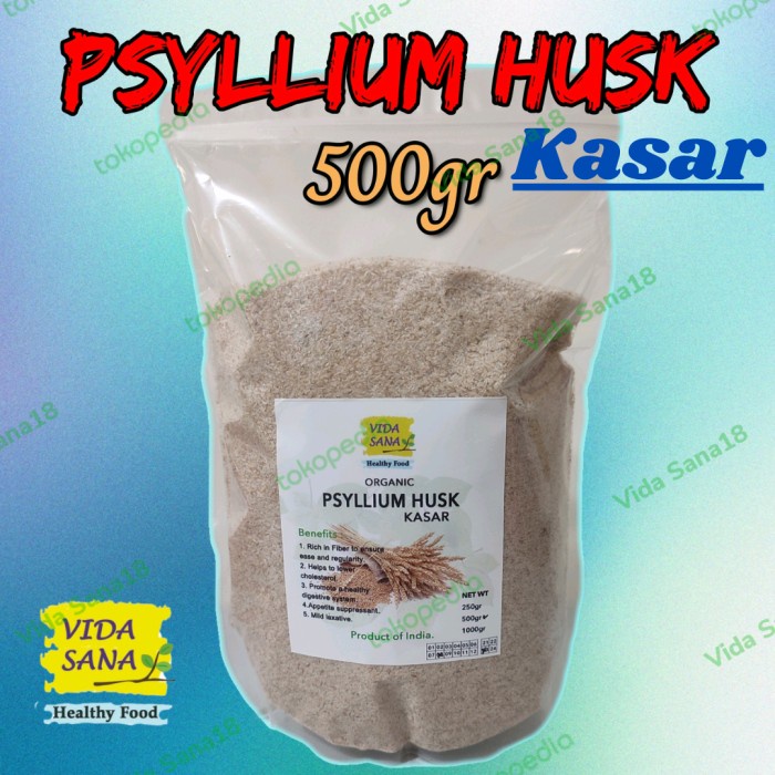 

Psyllium Husk Kasar Organic 500gr