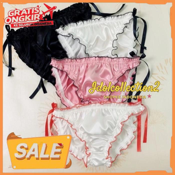 CELANA DALAM SATIN UNISEX PRIA WANITA VARIASI PITA CEWE COWO PRODUK BAHAN BERKUALITAS TINGGI 