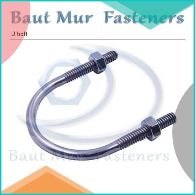 U Bolt Stainless 3/8 x 1" SUS304 SS304 16novz3 tools n parts