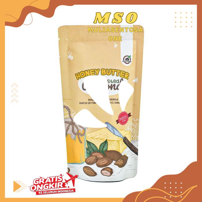 

HONEY BUTTER ROASTED ALMOND ( PANGGANG ) 250 GR HIGHT QUALITY PRODUK !!