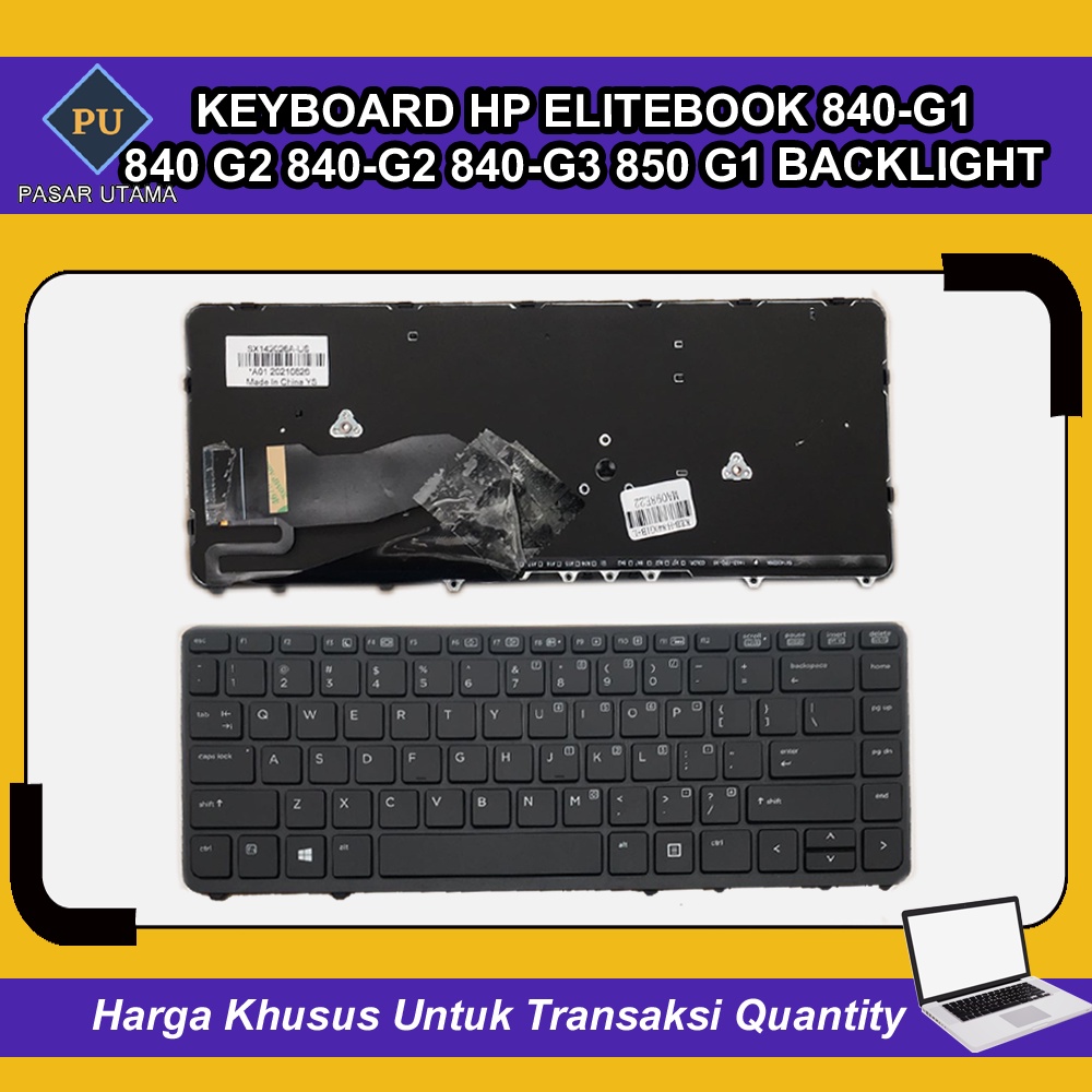 Keyboard HP Elitebook 840-G1 840 840-G2 840-G3 850 G1 Backlite