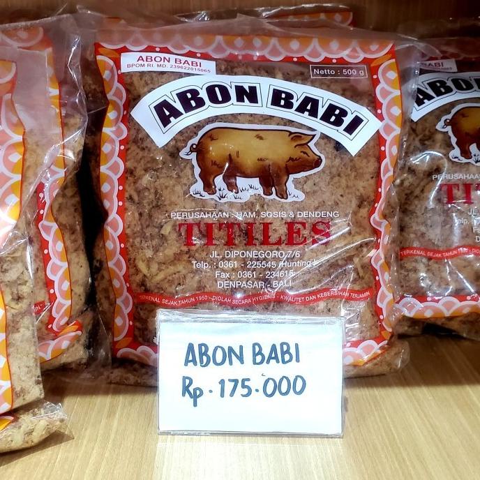 

ABON BABI TITILES BALI 500GR TOP