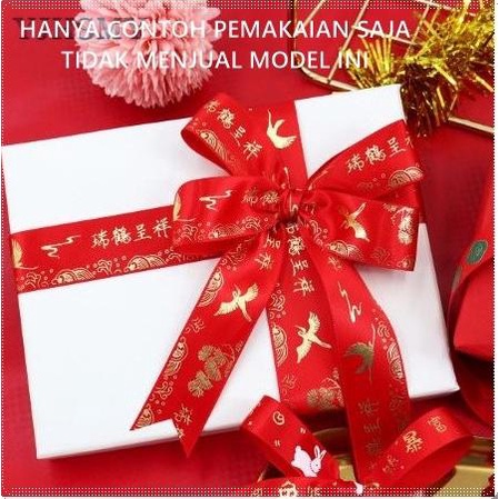 

IMLEK !! GIMLK-283 : Pita Imlek Saten Emas 2,5 cm (per rol +-25 yard) TERLARIS