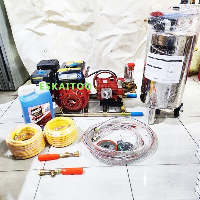 Mesin Steam Cuci Motor Mobil Bensin Tabung Salju Siap Pakai Mesin Stem