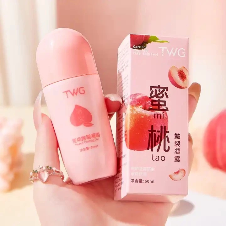 TWG Peach Chapping Gel 60ml - Pelembab Kaki dan Tangan pecah-pecah kering bersisik