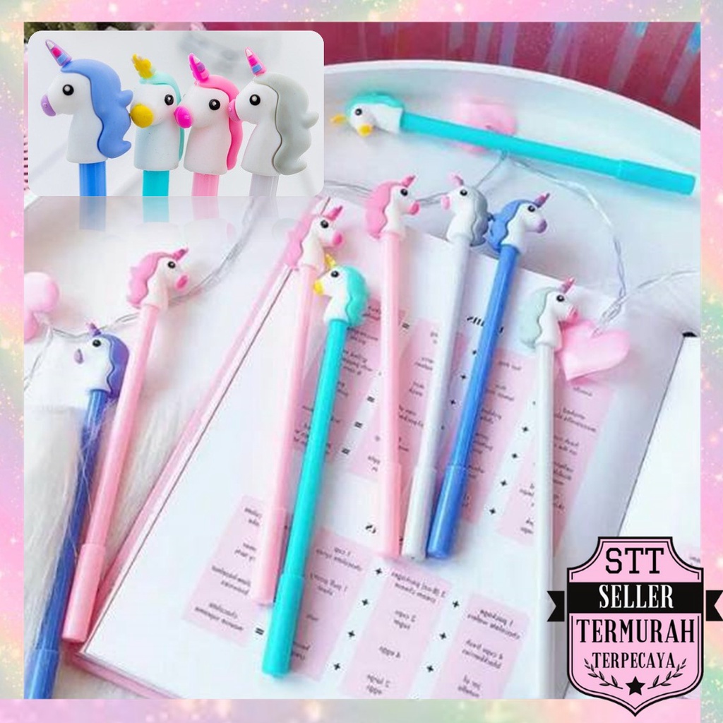 

STT Pena Karakter Cantik Kepala Unicorn Pulpen Karakter Unik Lucu Pena Karakter Pulpen Gel Alat Tulis Sekolah Motif Unicorn Murah