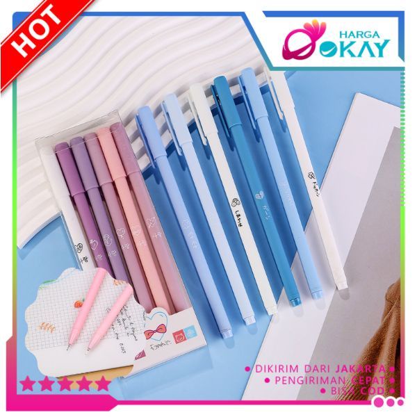 

HO 1 Set 6Pcs Pena Gel 0.5mm Warna Pastel Pen Gel Aesthetic Pulpen Gel 6 IN 1 Warna Gradasi Pena Gel Set Morandi Color Bolpoint Tinta Gel Cair 6 Pcs Journaling Pen Alat Tulis Kantor Sekolah Lucu