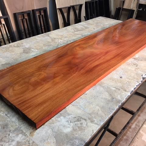 Terbaru Top Table Daun Meja Kayu Mahoni 150X50X3Cm Promo Terlaris