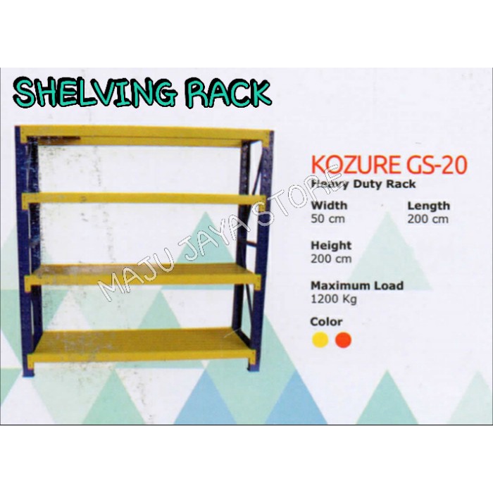 

SHELVING RACK / RAK BESI / RAK ARSIP / RAK BARANG KOZURE GS 20